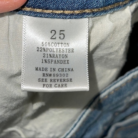 Alter’d State Denim Shorts Destructed Crochet 25 - Picture 7 of 16